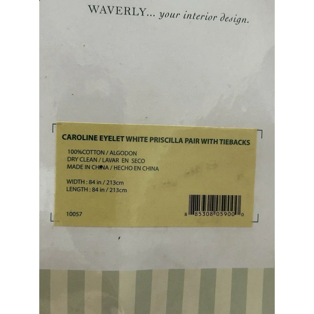 Waverly Ruffled Original Priscilla Curtains Ruffle White‎ Eyelet 84